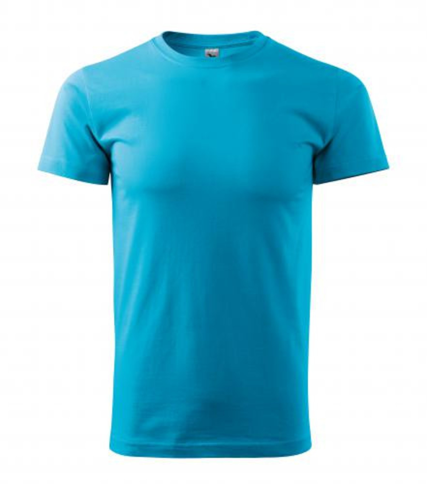 Pánske tričko Malfini Basic 129 - veľkosť: XS, farba: tyrkysová
