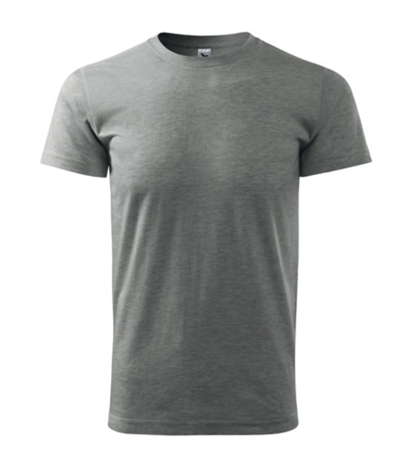 Pánske tričko Malfini Basic 129 - veľkosť: 5XL, farba: tmavosivý melír