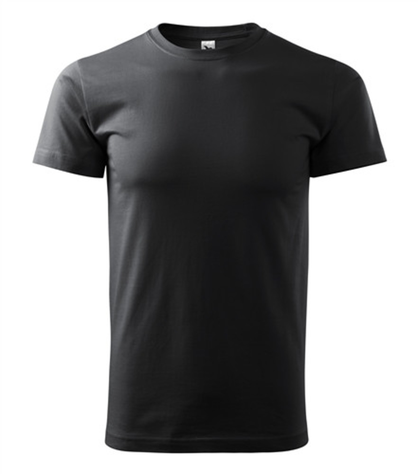 Pánske tričko Malfini Basic 129 - veľkosť: M, farba: šedá ebony
