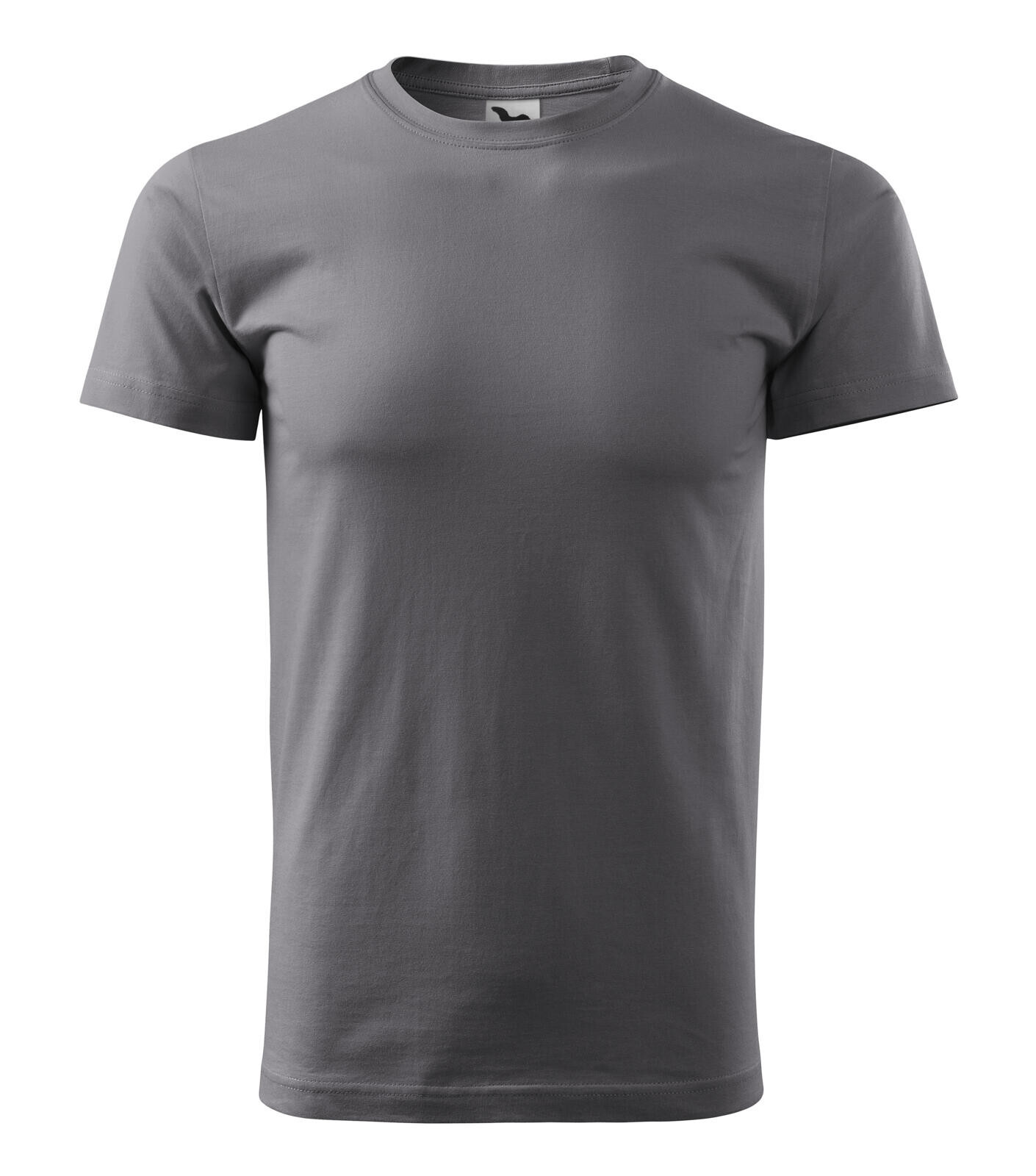 Pánske tričko Malfini Basic 129 - veľkosť: XXL, farba: oceľovo sivá