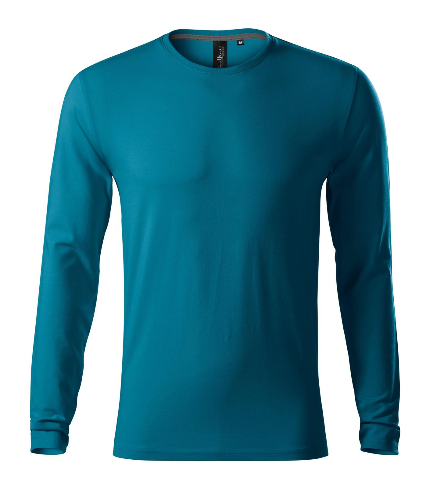 Pánske tričko s dlhým rukávom Malfini Premium Brave 155 - veľkosť: M, farba: petrolejová
