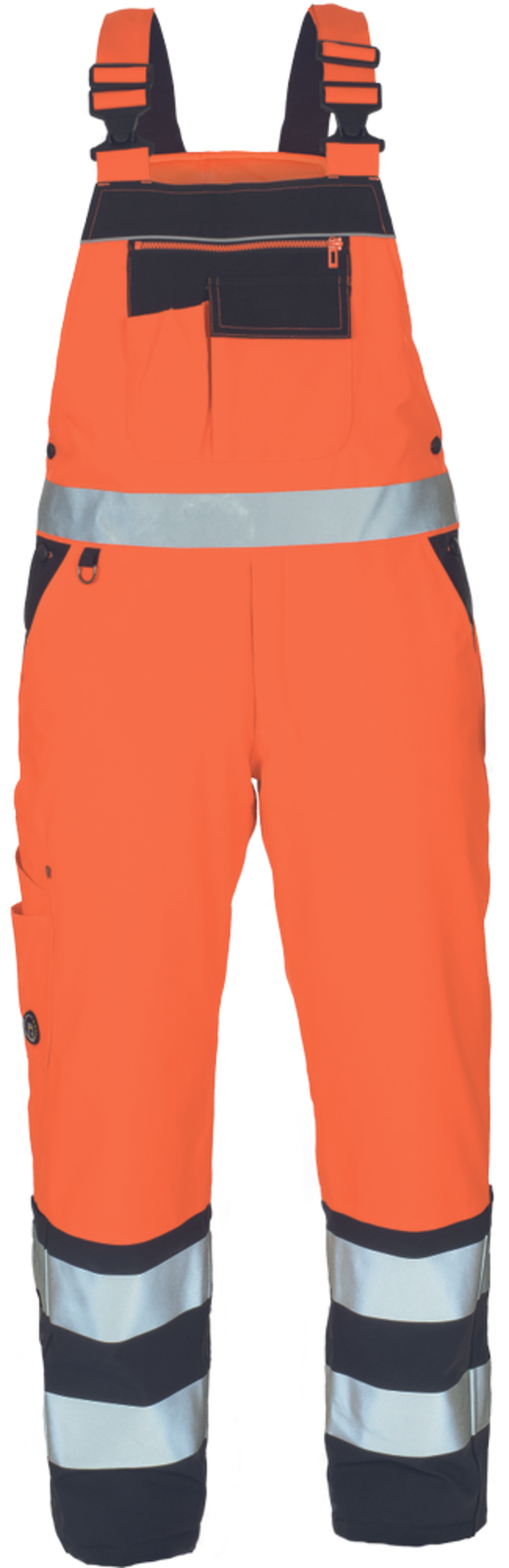 Pánske zateplené reflexné nohavice na traky Cerva Knoxfield HVPS - veľkosť: XS, farba: HV oranžová