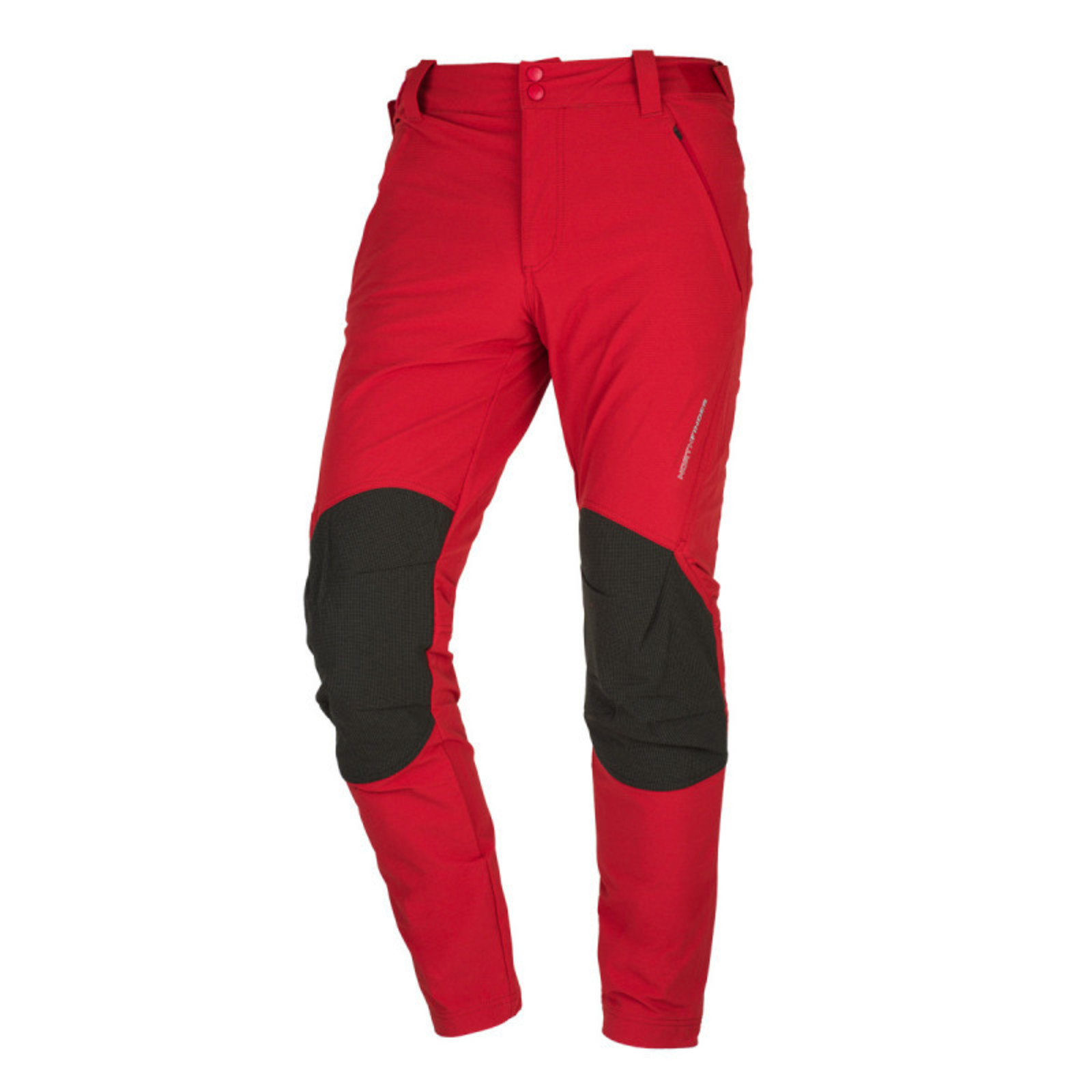 Pánske zimné strečové outdoor nohavice Northfinder Stephen - veľkosť: M, farba: červená