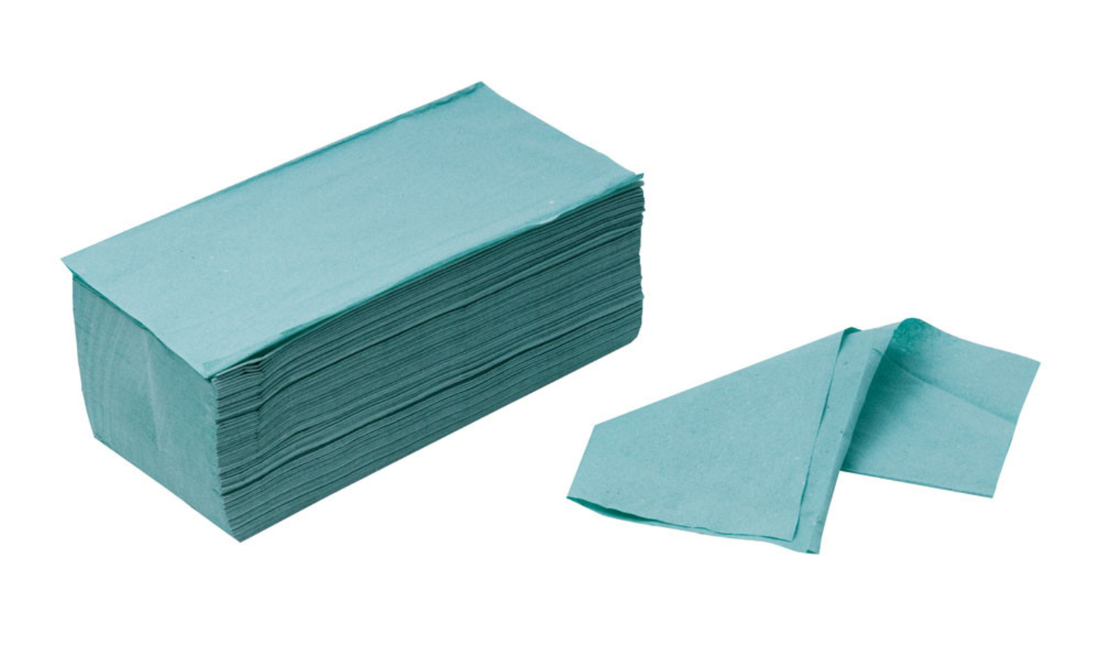 Papierové utierky Zik-zak 5000 ks - farba: zelená