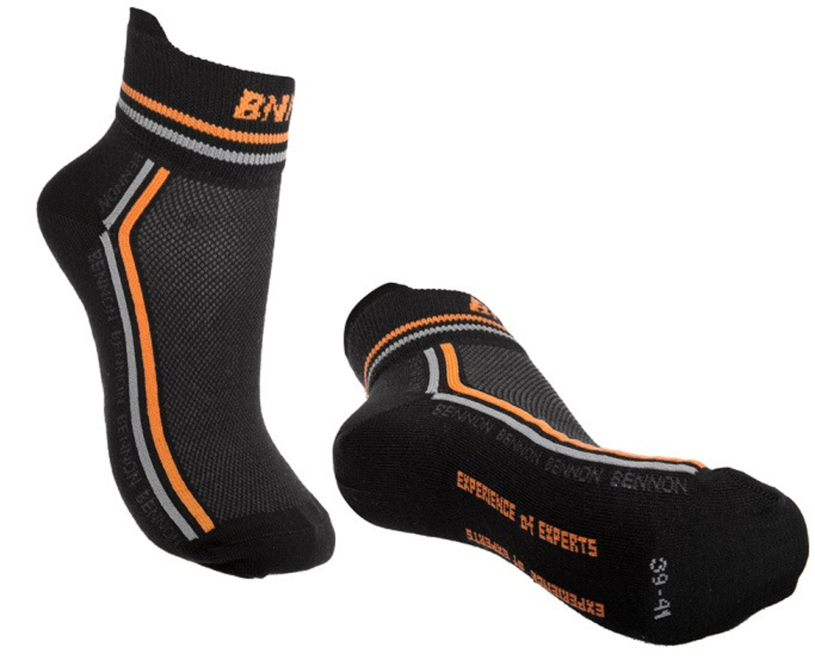 Ponožky Bennon Trek summer krátke - veľkosť: 42-44, farba: čierna