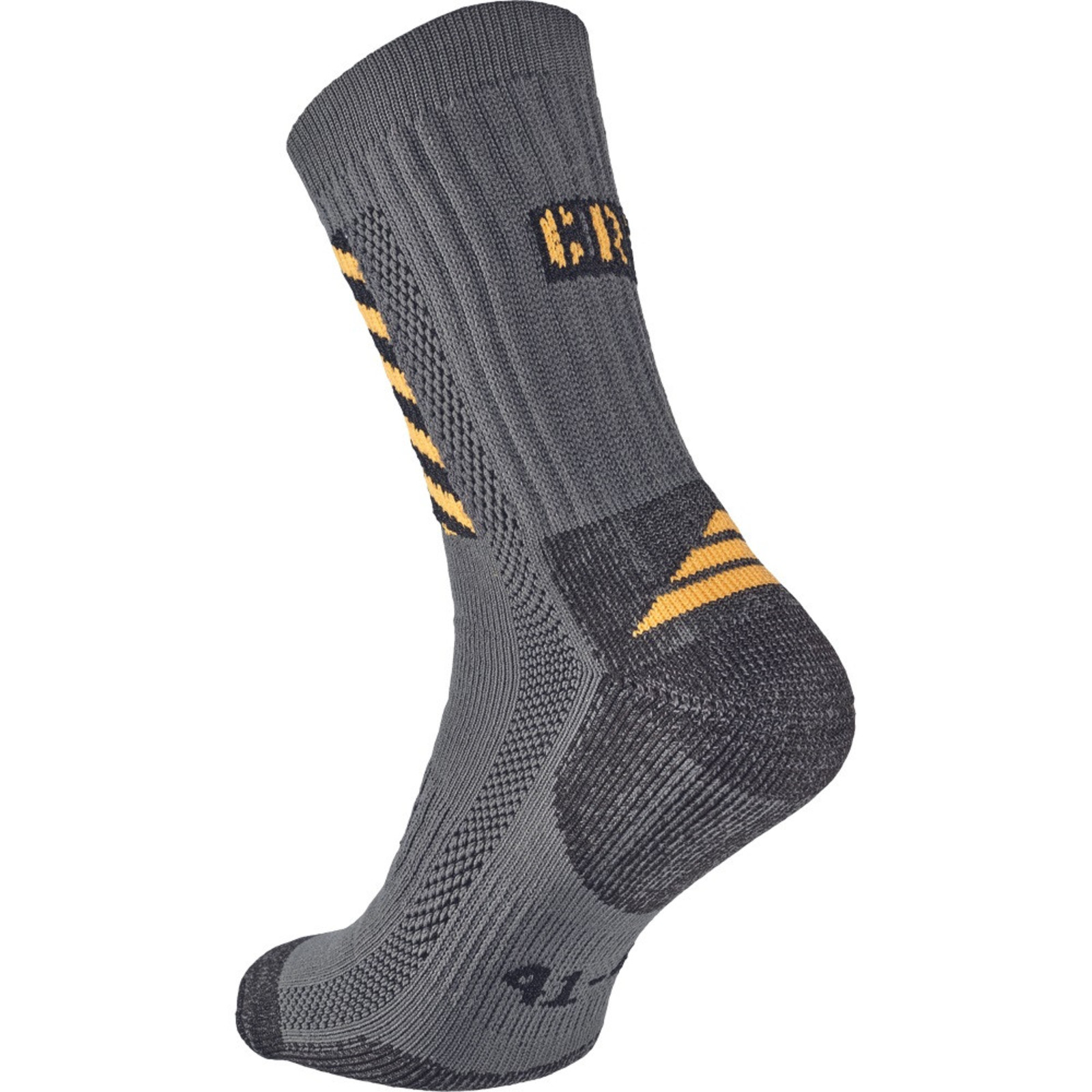 Ponožky Cerva Zosma - veľkosť: 35-36, farba: sivá/žltá