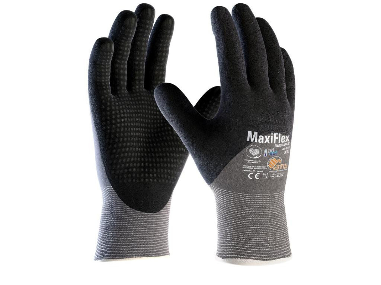 Povrstvené pracovné rukavice ATG MaxiFlex Endurance 42-845 (12 párov) - veľkosť: 11/XXL, farba: sivá