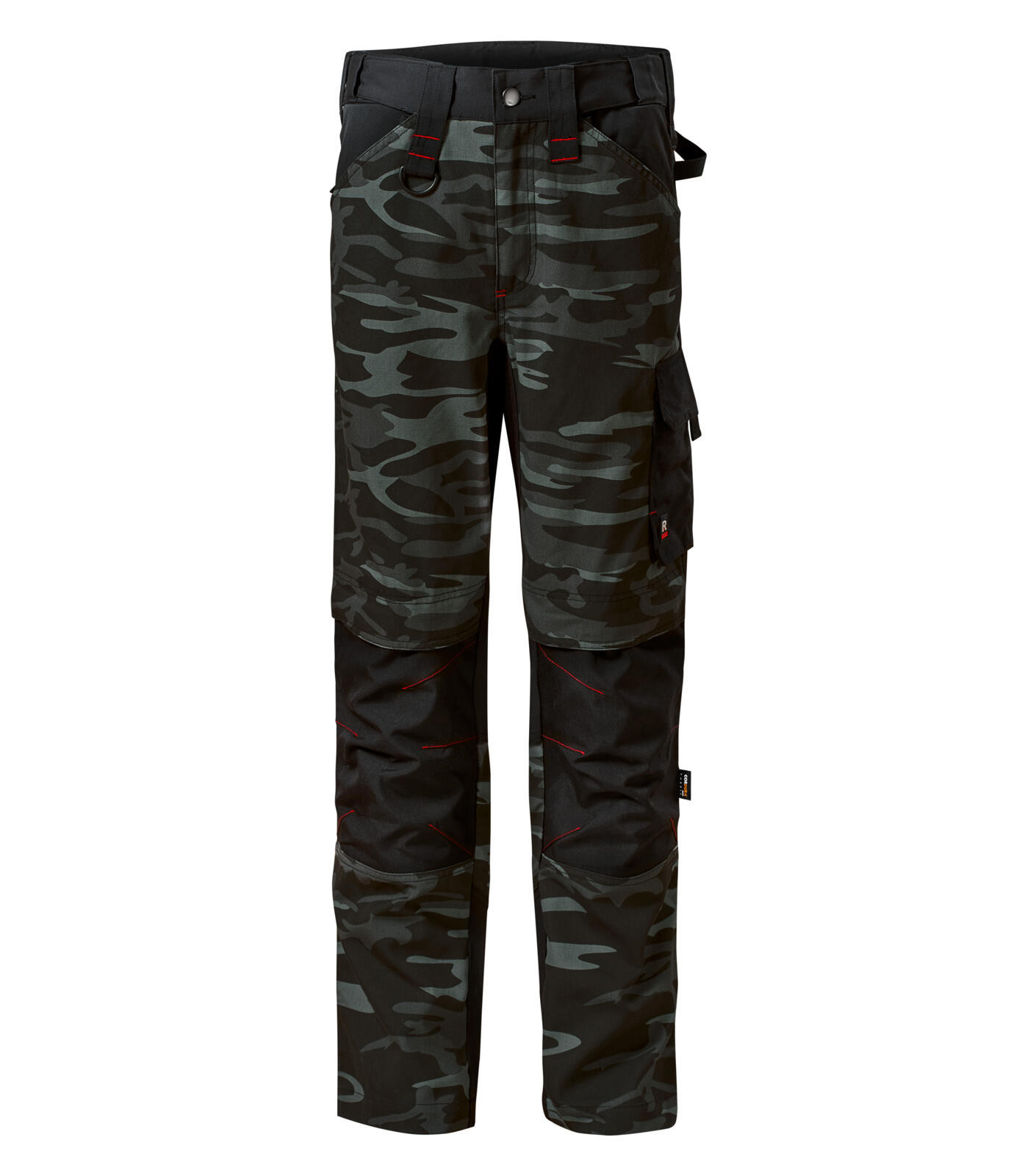 Pracovné nohavice Rimeck Vertex Camo  - veľkosť: 50, farba: maskáčová šedá