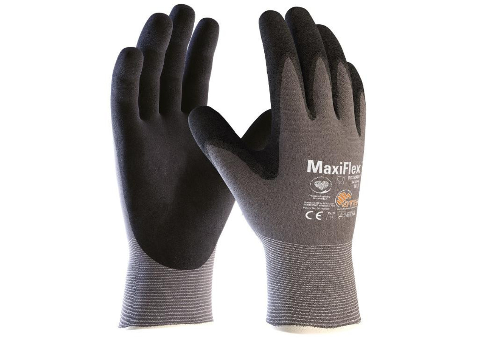 Pracovné rukavice ATG MaxiFlex Ultimate 34-874 - veľkosť: 6/XS, farba: sivá