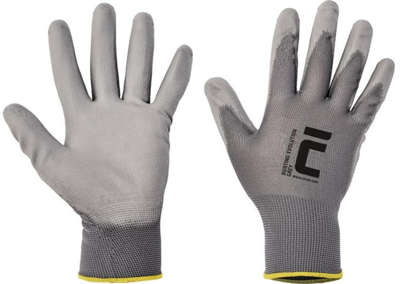Pracovné rukavice Bunting Grey Evolution šedé - veľkosť: 9/L