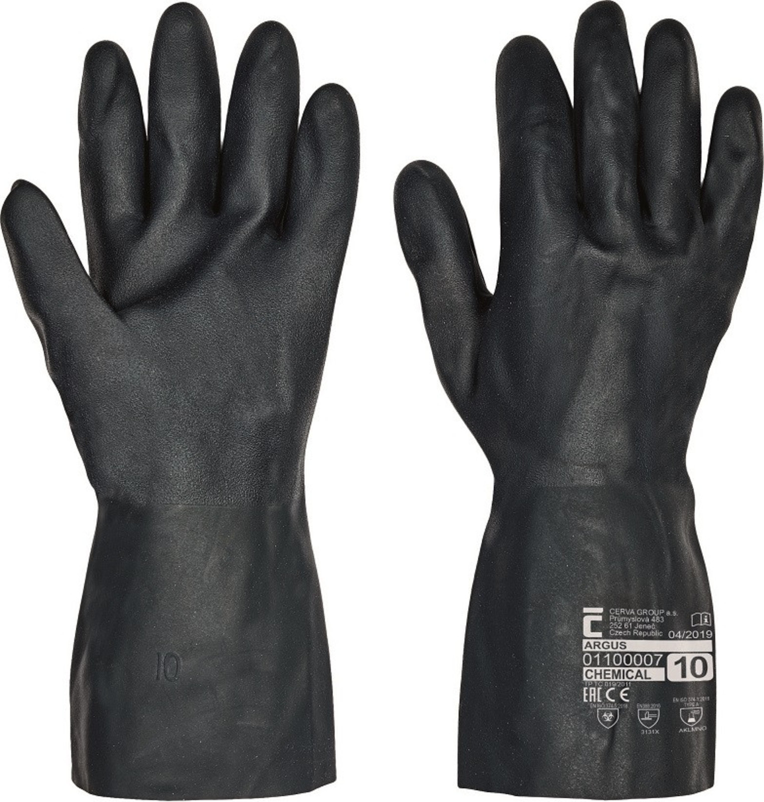 Protichemické neoprénové rukavice Argus  - veľkosť: 11/XXL