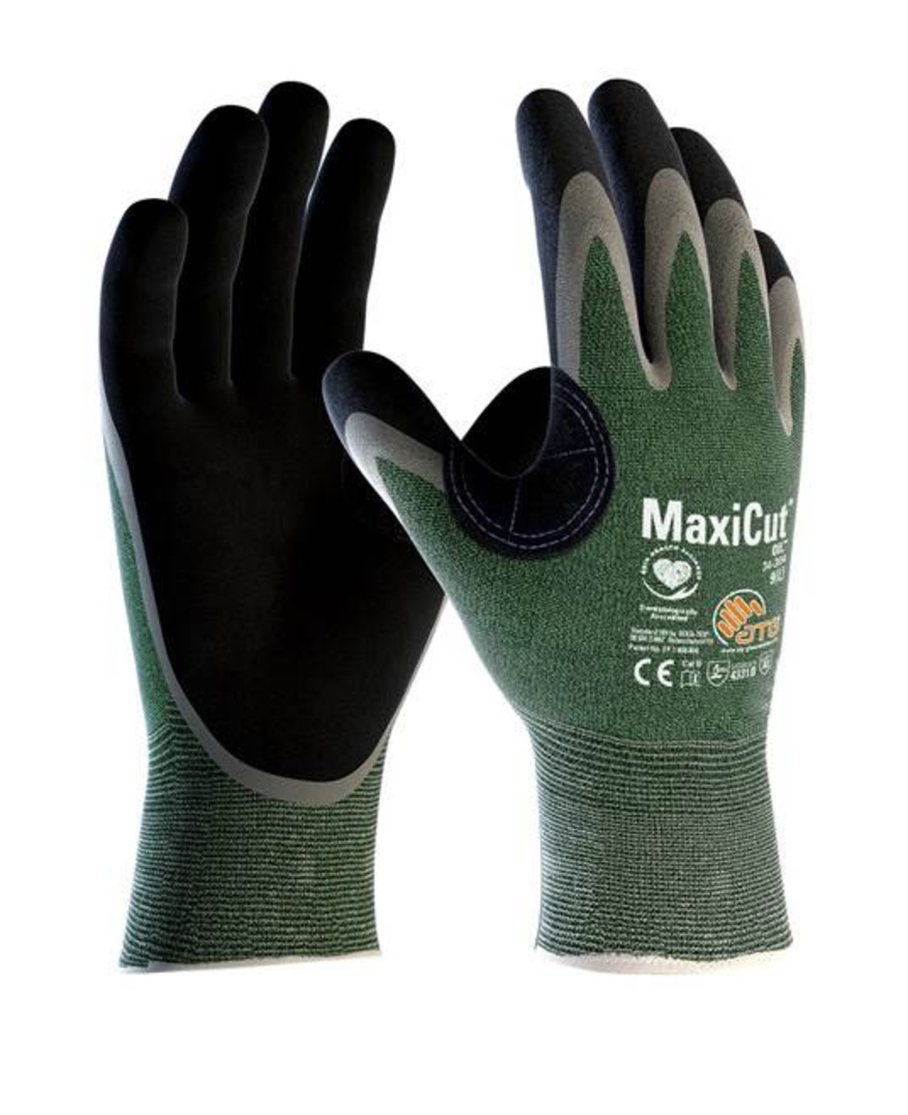 Protiporézne pracovné rukavice ATG MaxiCut Oil 34-304 - veľkosť: 11/XXL, farba: zelená