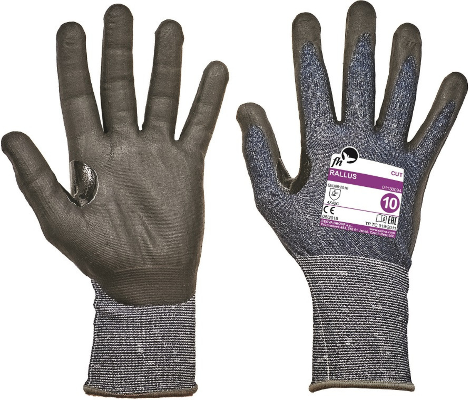 Protiporézne pracovné rukavice Rallus - veľkosť: 11/XXL