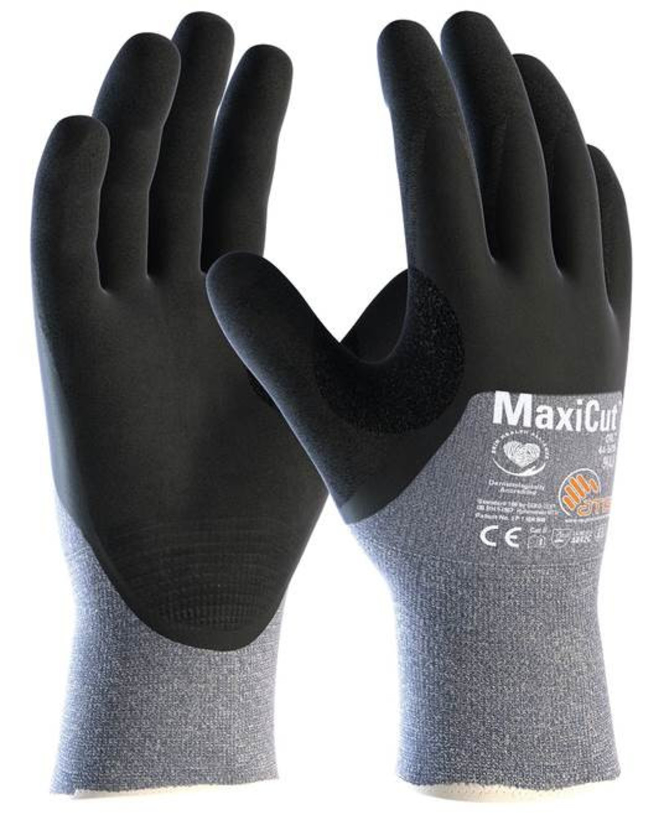 Protiporezné rukavice ATG MaxiCut Oil 44-505 - veľkosť: 10/XL, farba: modrá