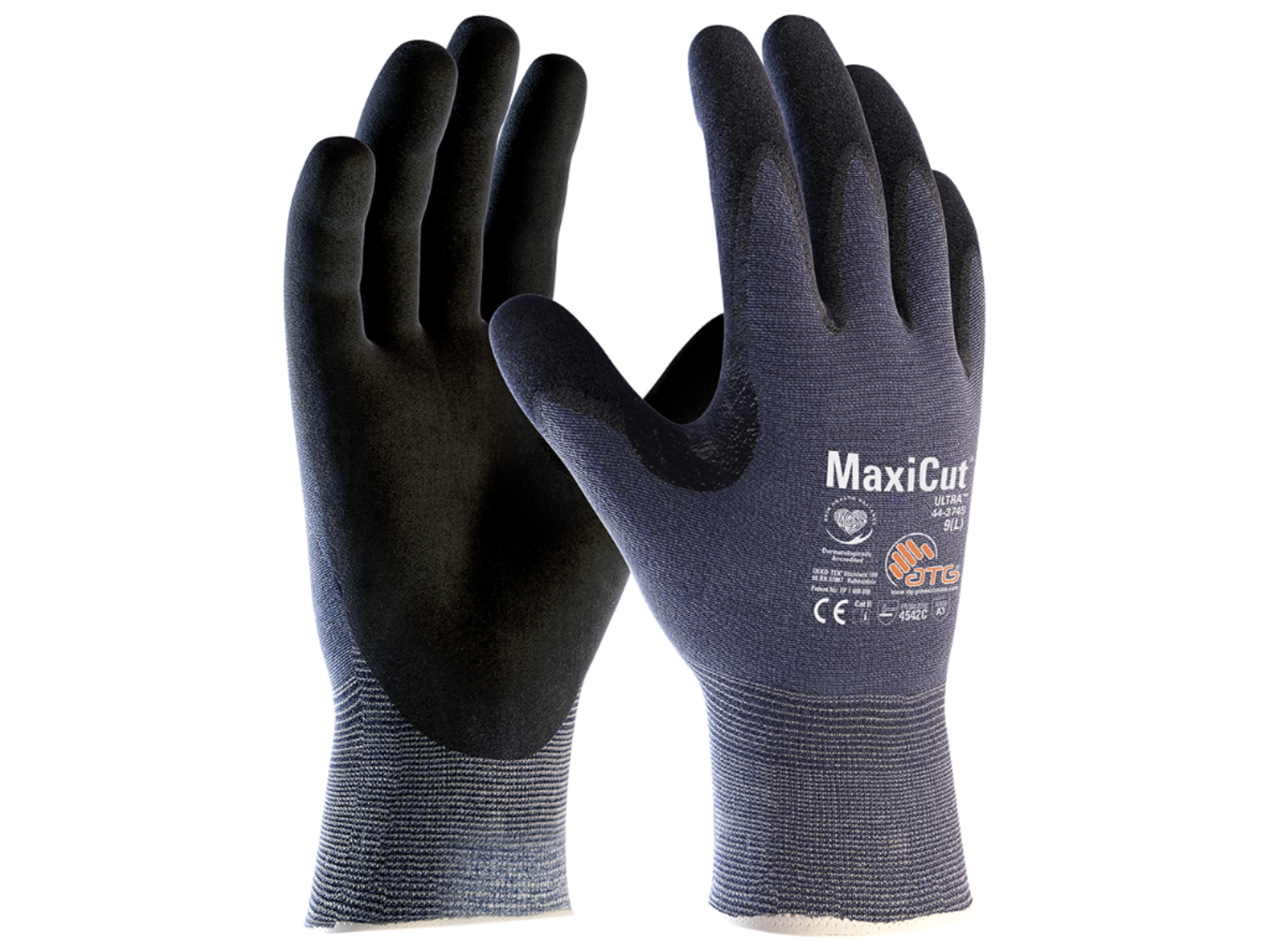 Protiporézne rukavice ATG MaxiCut Ultra 44-3745 - veľkosť: 10/XL, farba: modrá