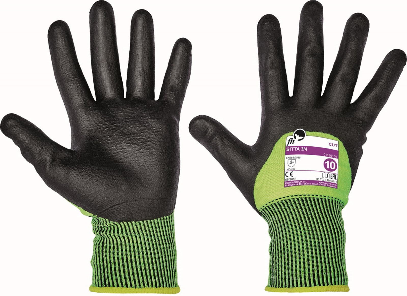 Protiporézne rukavice Sitta 3/4 - veľkosť: 9/L