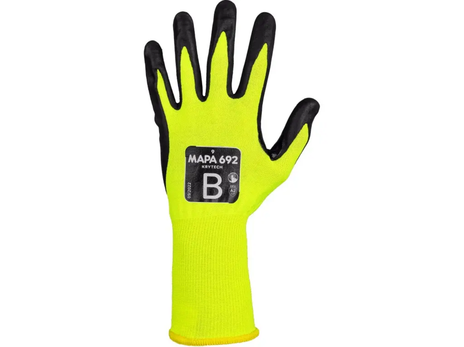 Protiporezové rukavice Mapa Krytech 692 - veľkosť: 7/S, farba: žltá/čierna