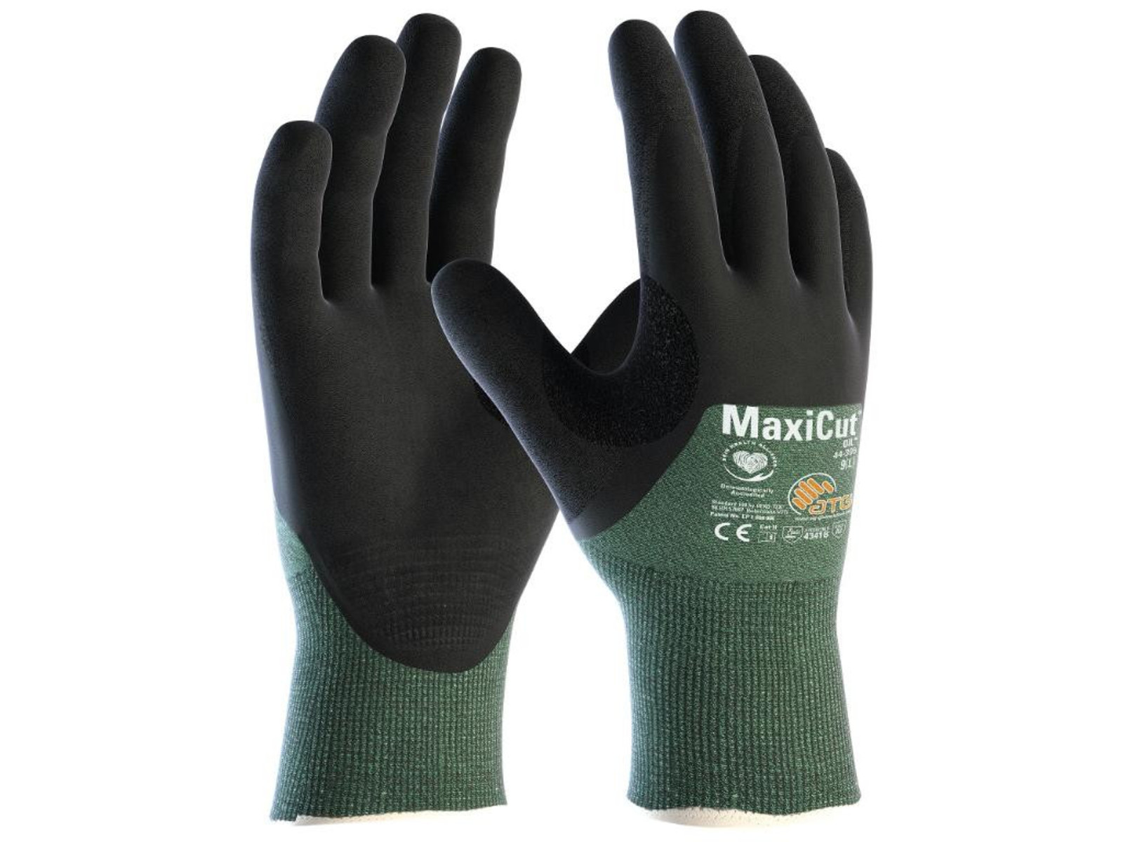 Protirezné rukavice ATG MaxiCut Oil 44-305 - veľkosť: 11/XXL, farba: zelená