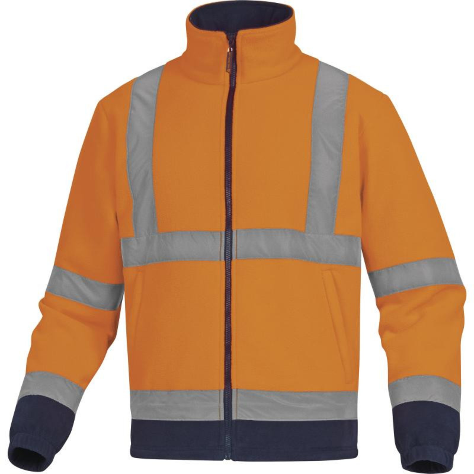Reflexná fleecová bunda Delta Plus Zenith - veľkosť: 3XL, farba: oranžová