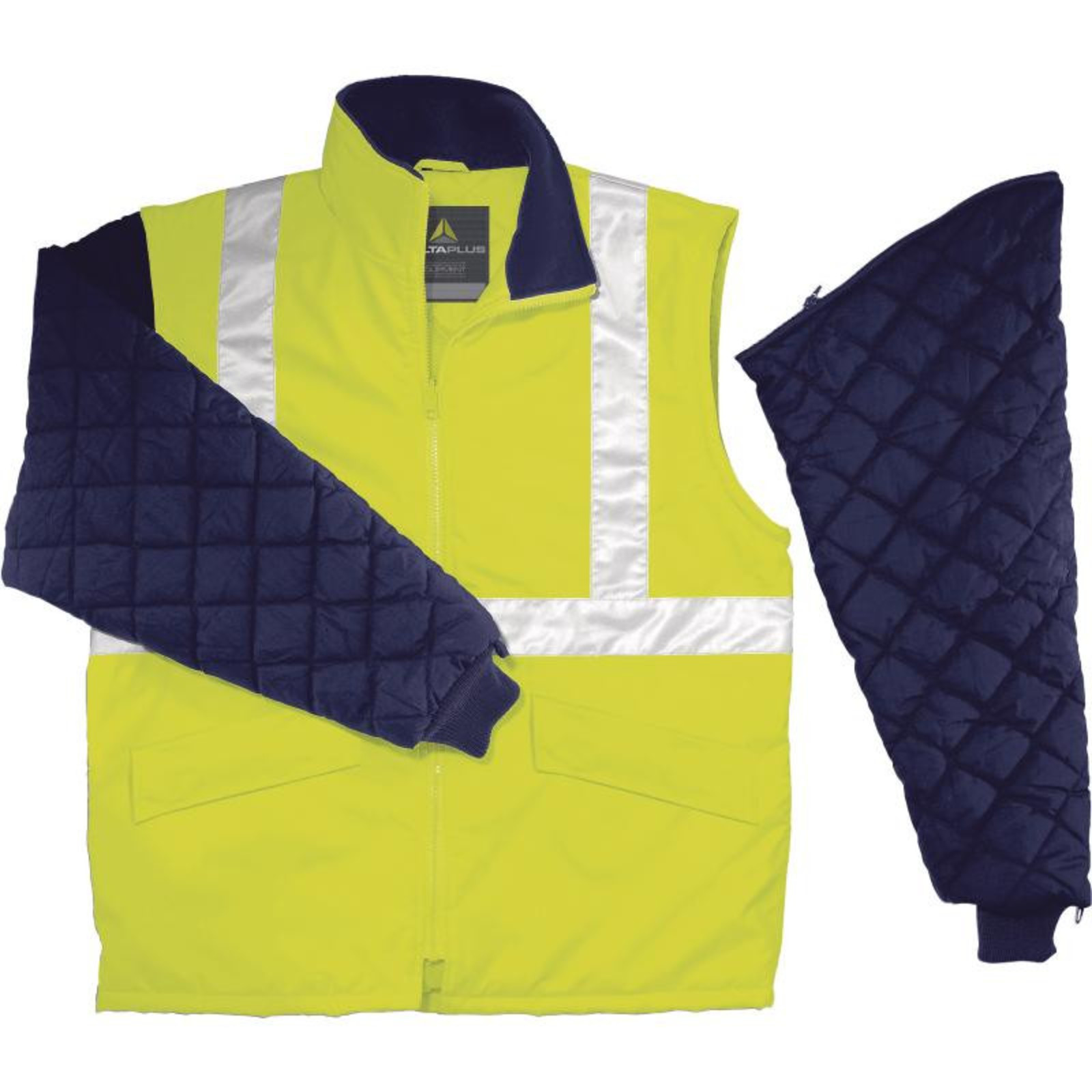 Reflexná pracovná bunda Freeway HV - veľkosť: M, farba: fluorescenčno žltá