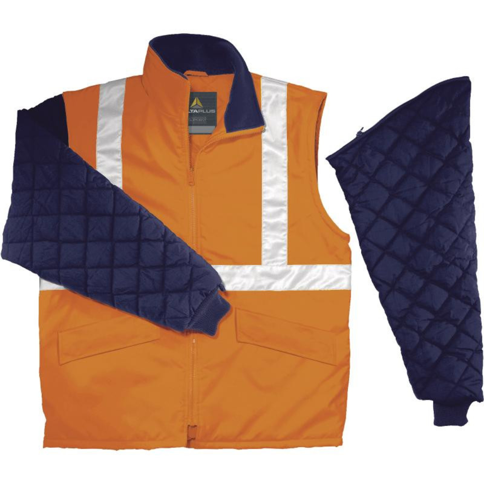 Reflexná pracovná bunda Freeway HV - veľkosť: XL, farba: fluorescenčno oranžová