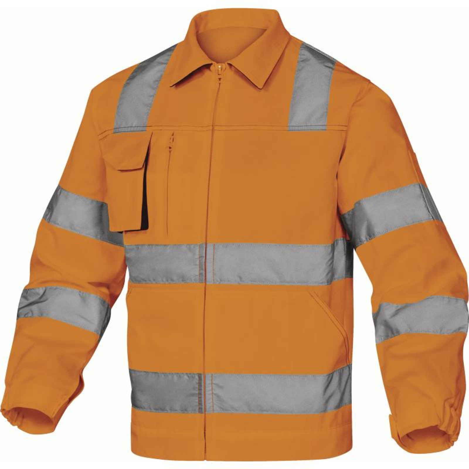 Reflexná pracovná bunda M2VHV - veľkosť: M, farba: fluorescenčno oranžová