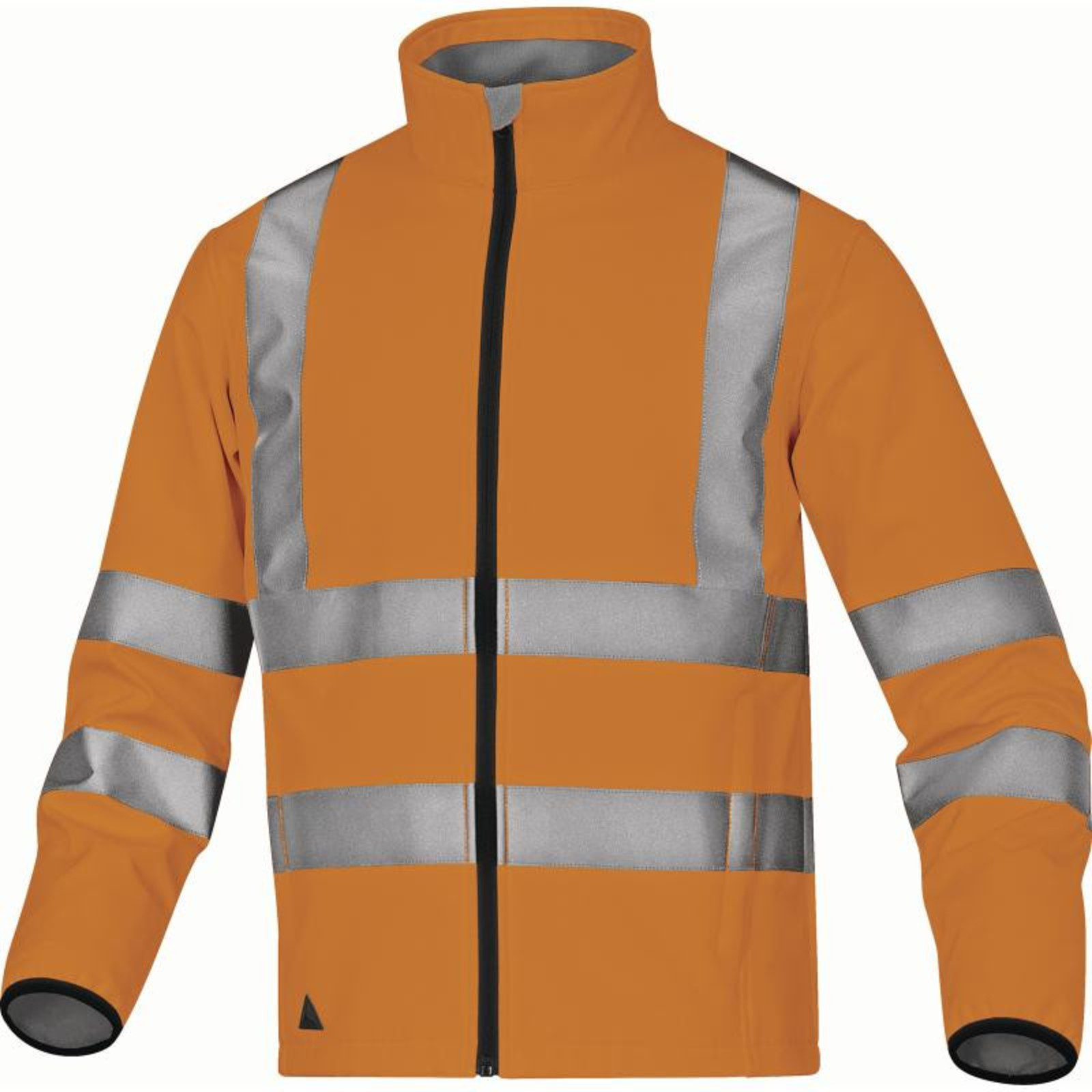 Reflexná softshellová bunda Lega - veľkosť: L, farba: fluorescenčno oranžová