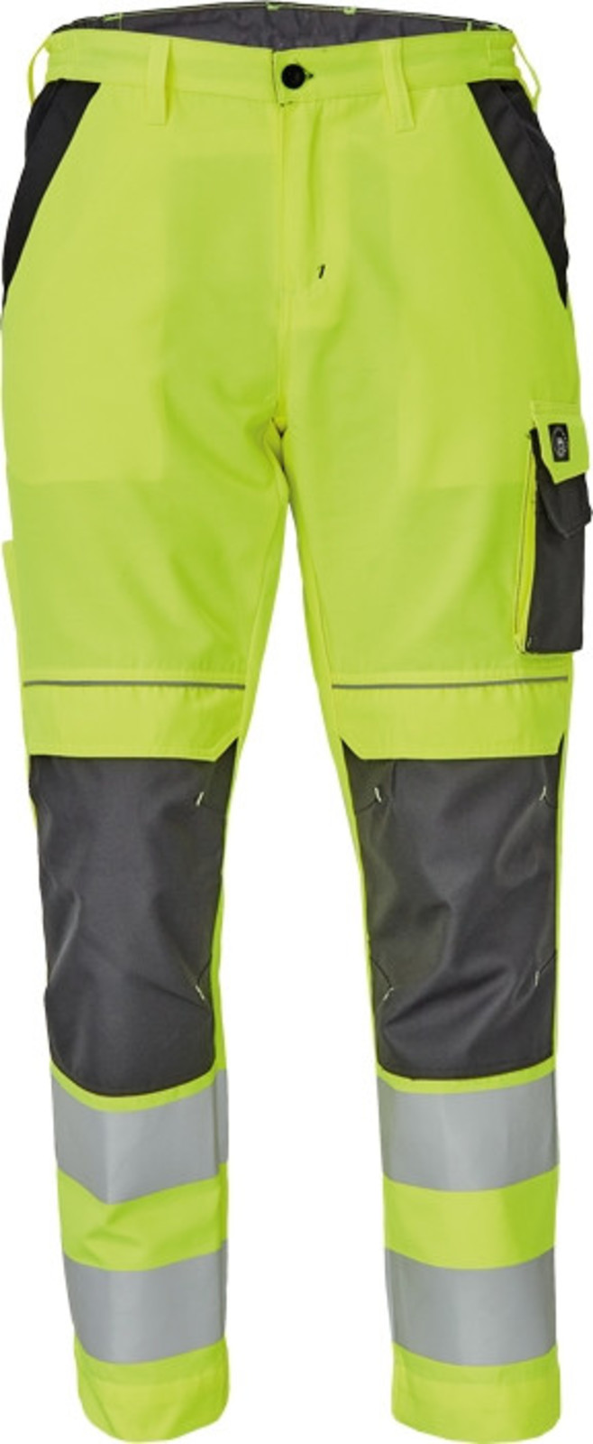 Reflexné pracovné nohavice Cerva Max Vivo HV  - veľkosť: 44, farba: žltá