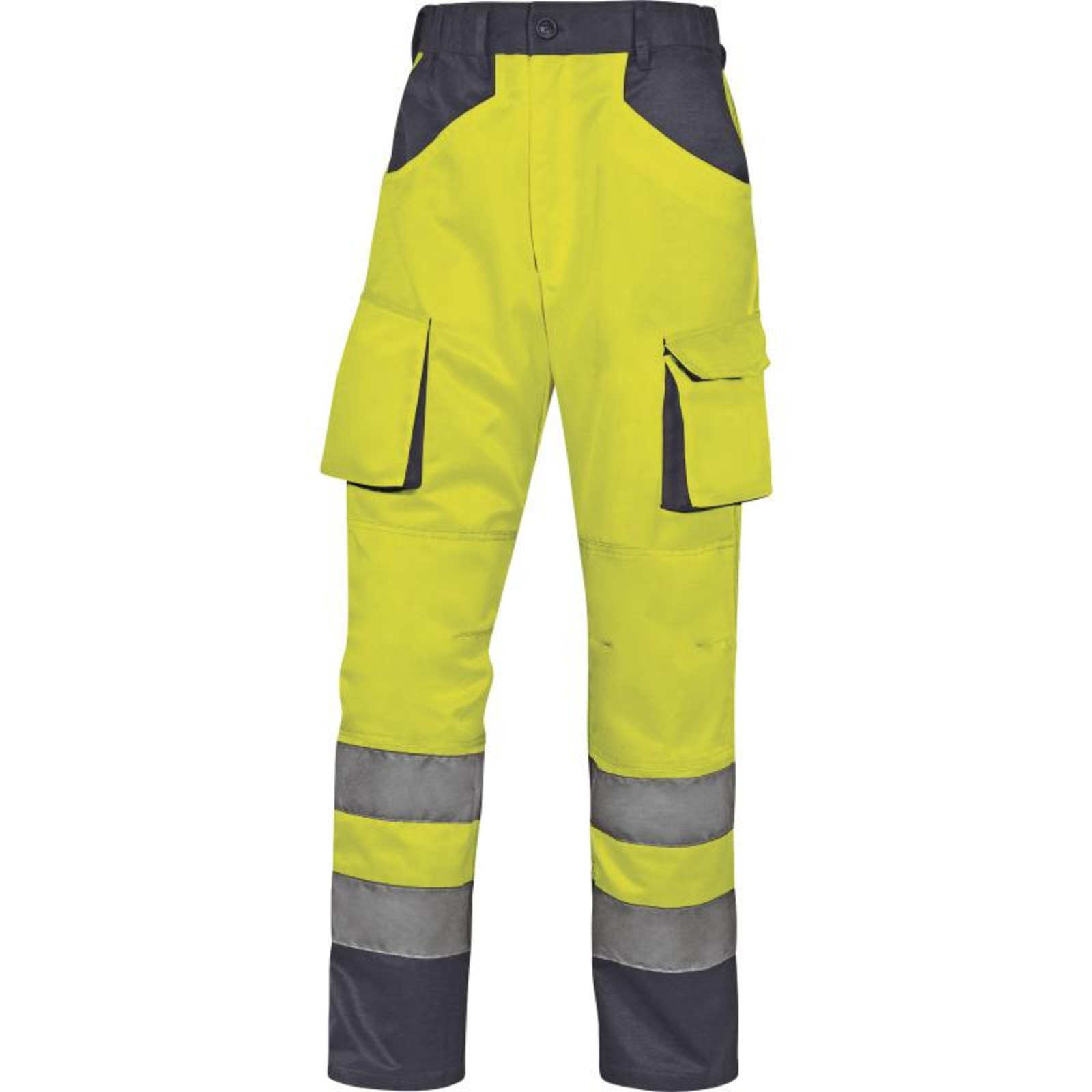 Reflexné pracovné nohavice M2PHV - veľkosť: S, farba: fluorescenčno žltá