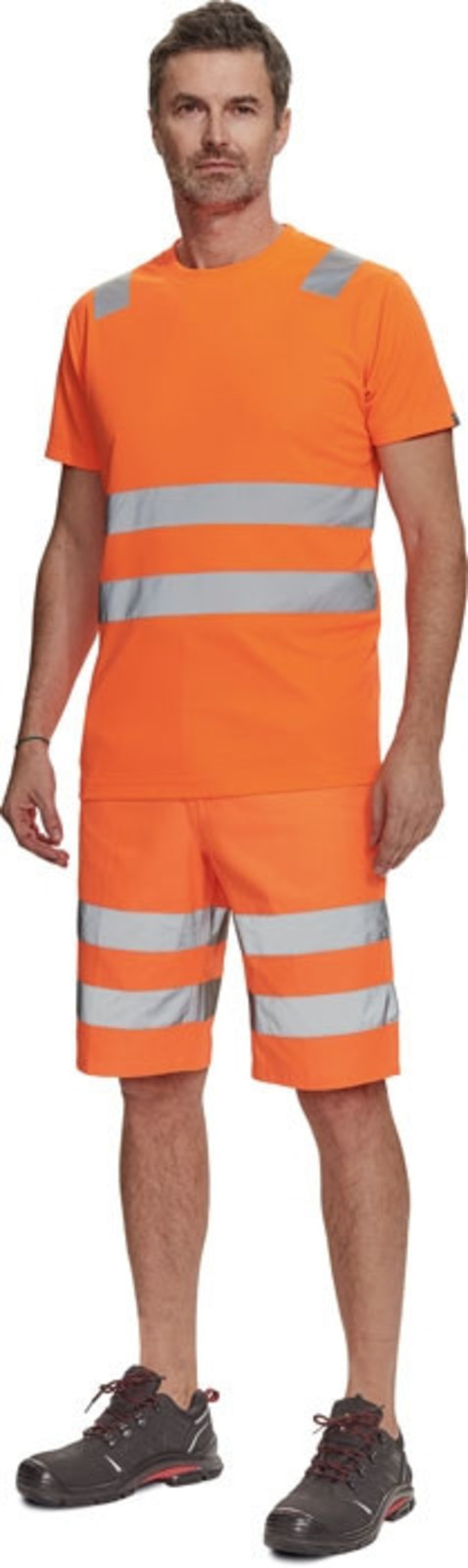 Reflexné tričko Cerva Teruel HV - veľkosť: 5XL, farba: oranžová