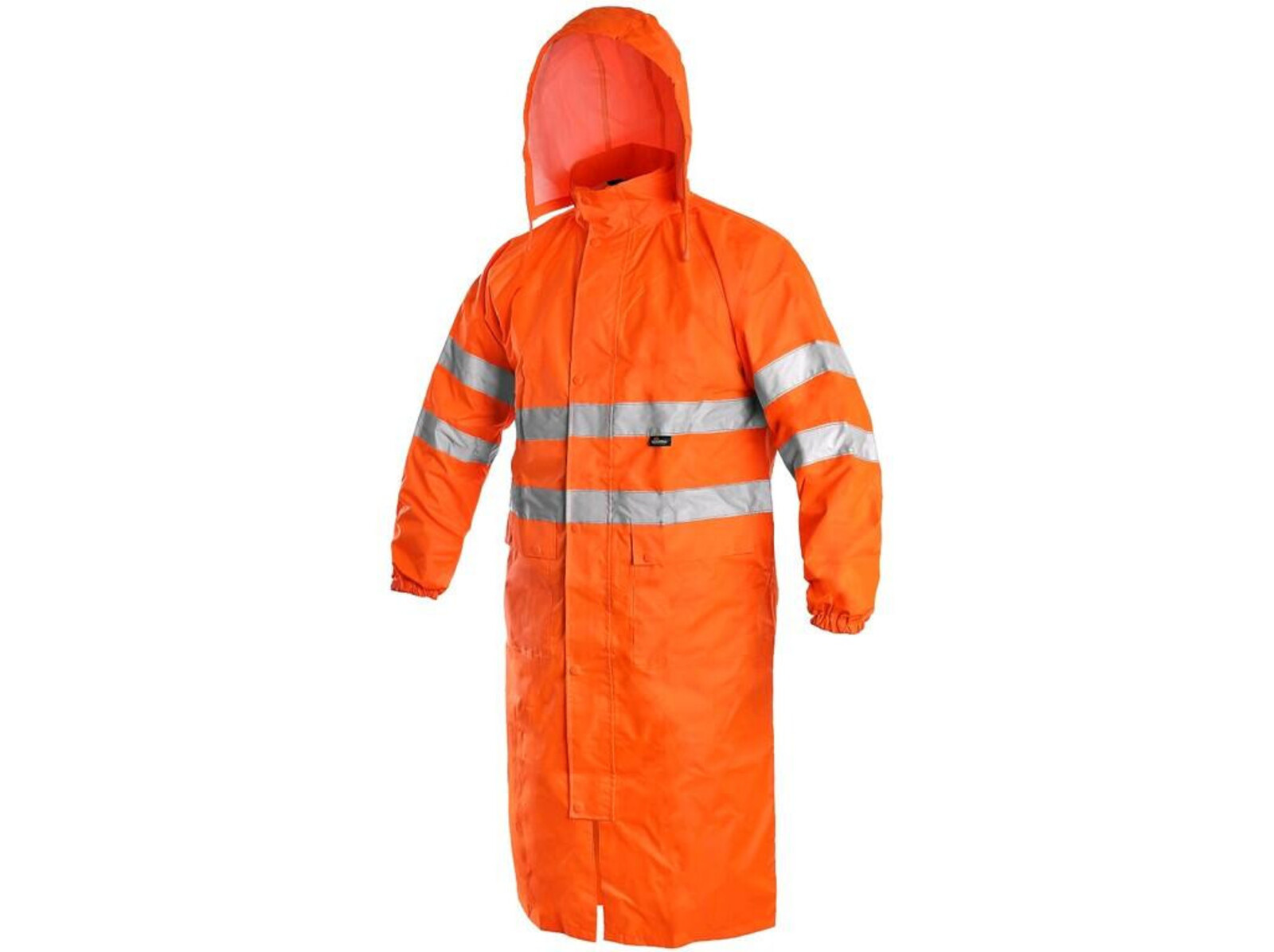 Reflexný nepremokavý plášť CXS Bath - veľkosť: M, farba: fluorescenčno oranžová