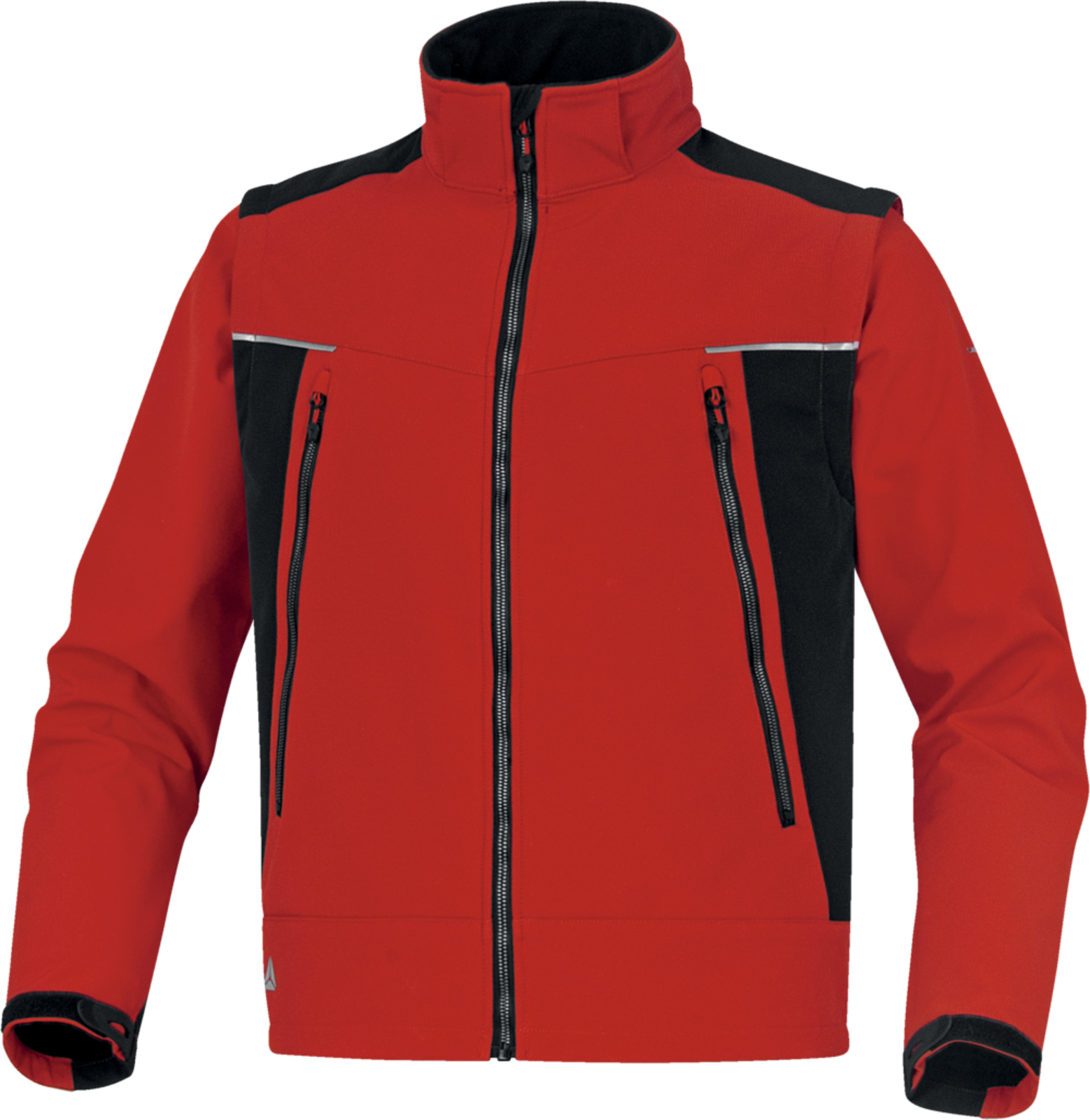 Softshellová bunda Delta Plus Orsa 2v1 - veľkosť: 3XL, farba: červená/čierna
