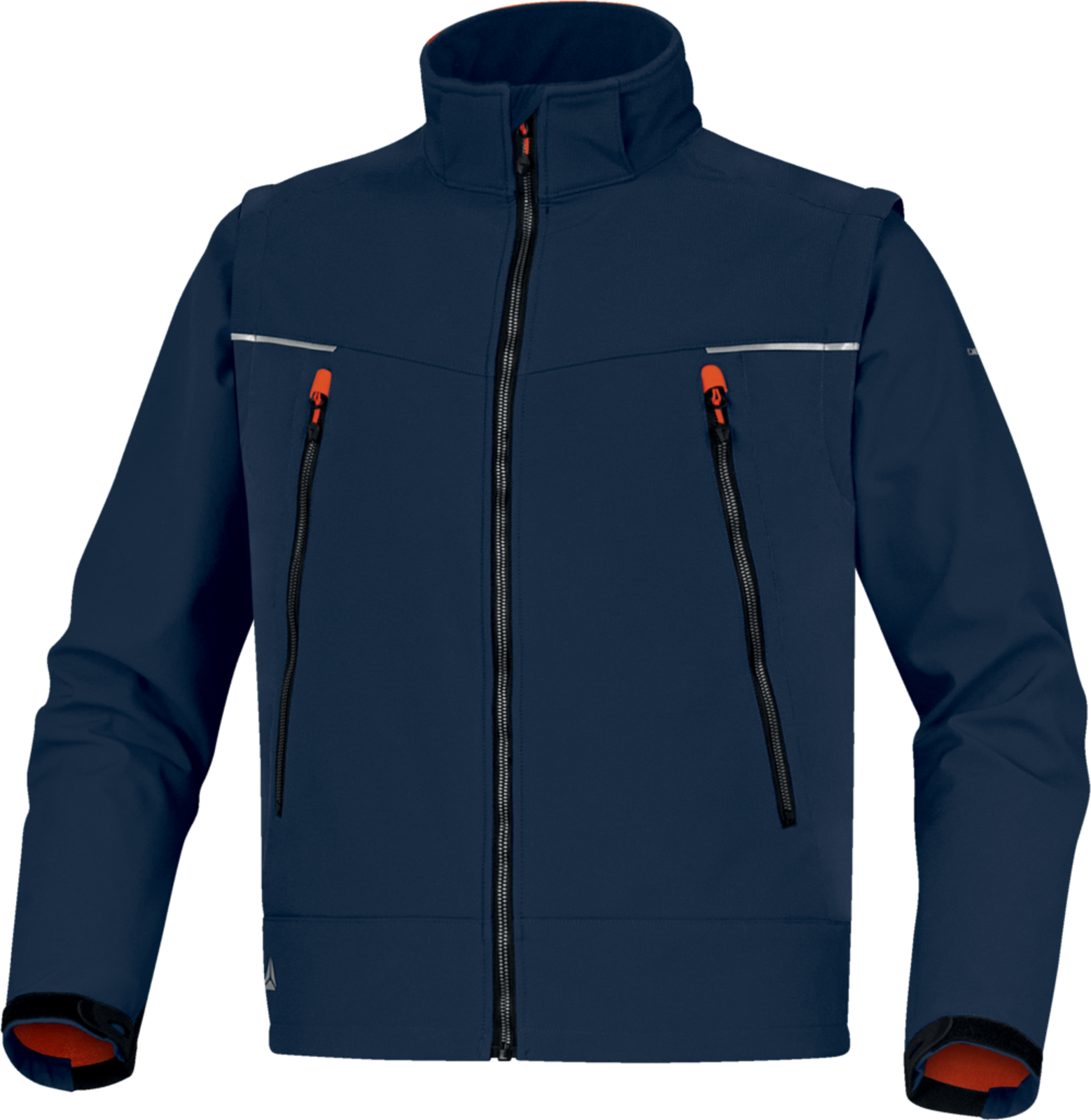 Softshellová bunda Delta Plus Orsa 2v1 - veľkosť: XL, farba: námornícka modrá/oranžová