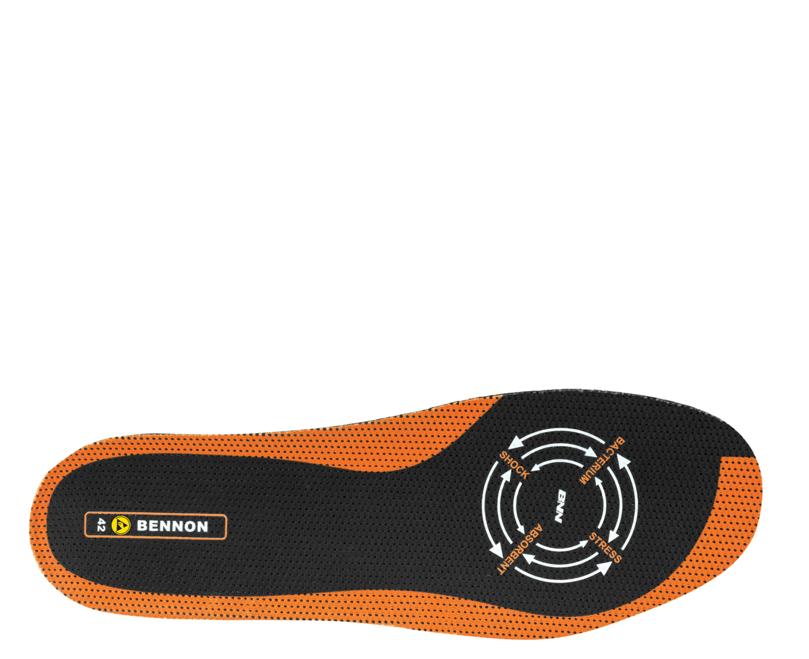 Stielka do topánok ABSORBA XTR ESD Insole - veľkosť: 50, farba: čierna/oranžová