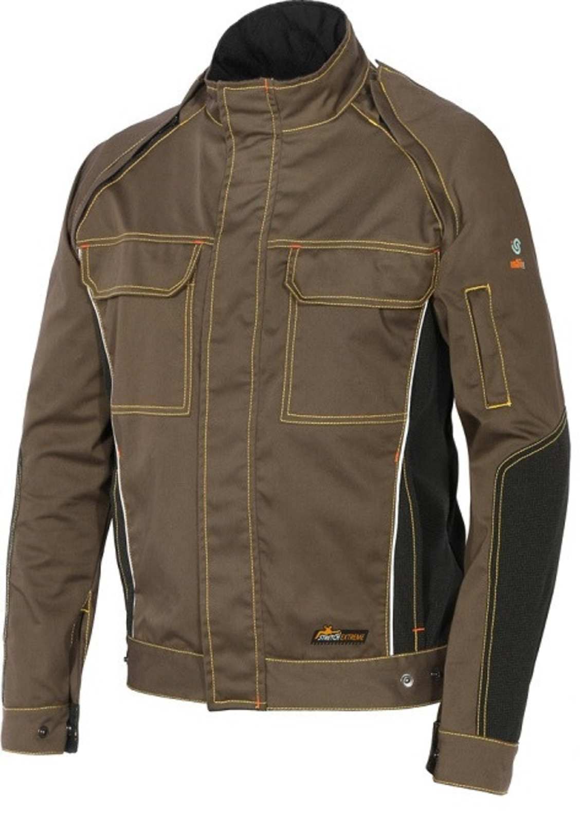 Strečová montérková bunda  ISSA Stretch Extreme 2v1 - veľkosť: S, farba: khaki