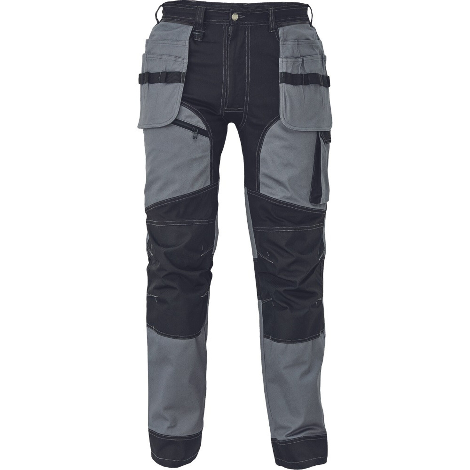 Strečové pracovné nohavice Cerva Keilor - veľkosť: 50, farba: sivá/čierna