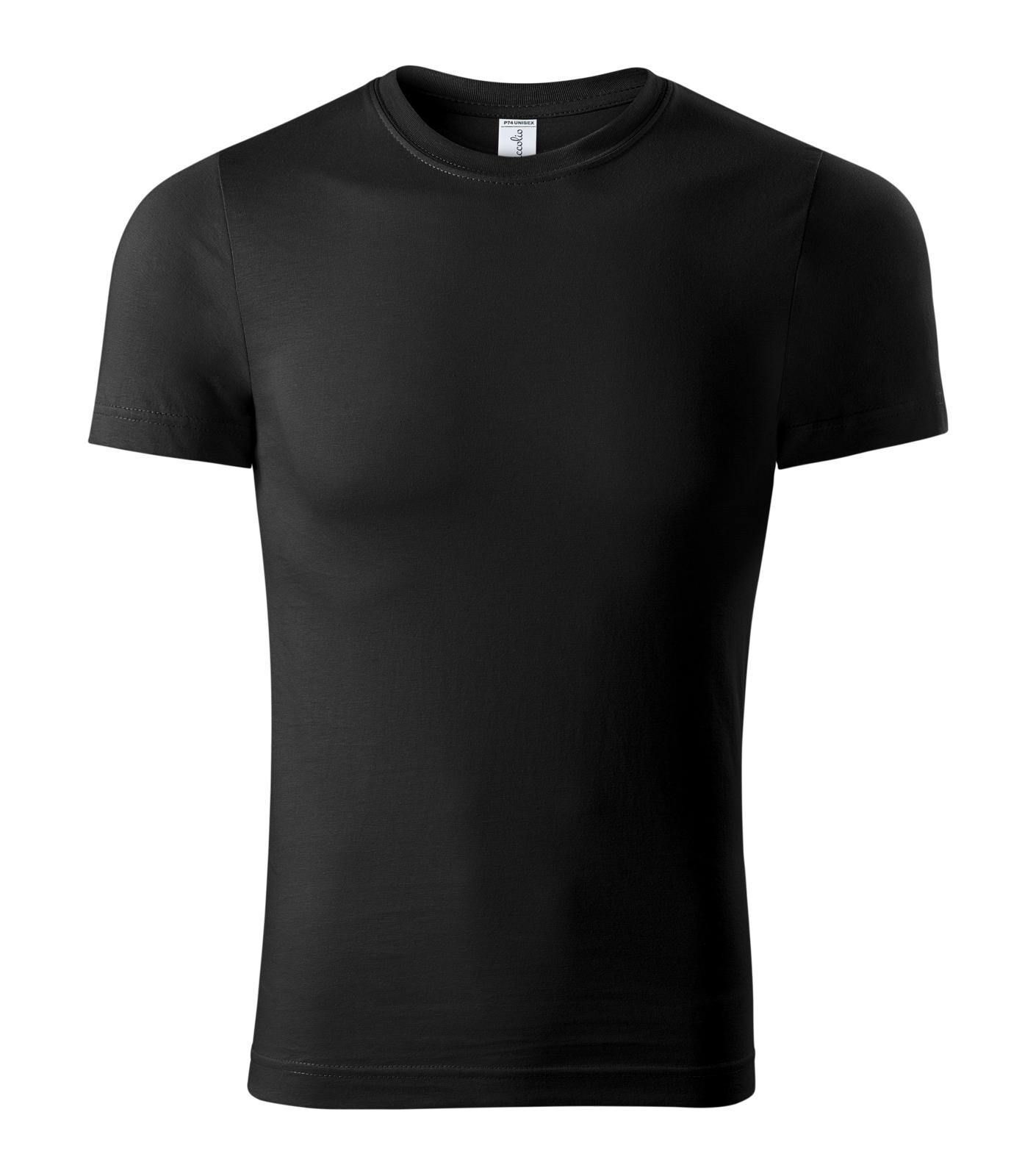 Unisex bavlnené tričko Piccolio Peak P74 - veľkosť: 3XL, farba: čierna