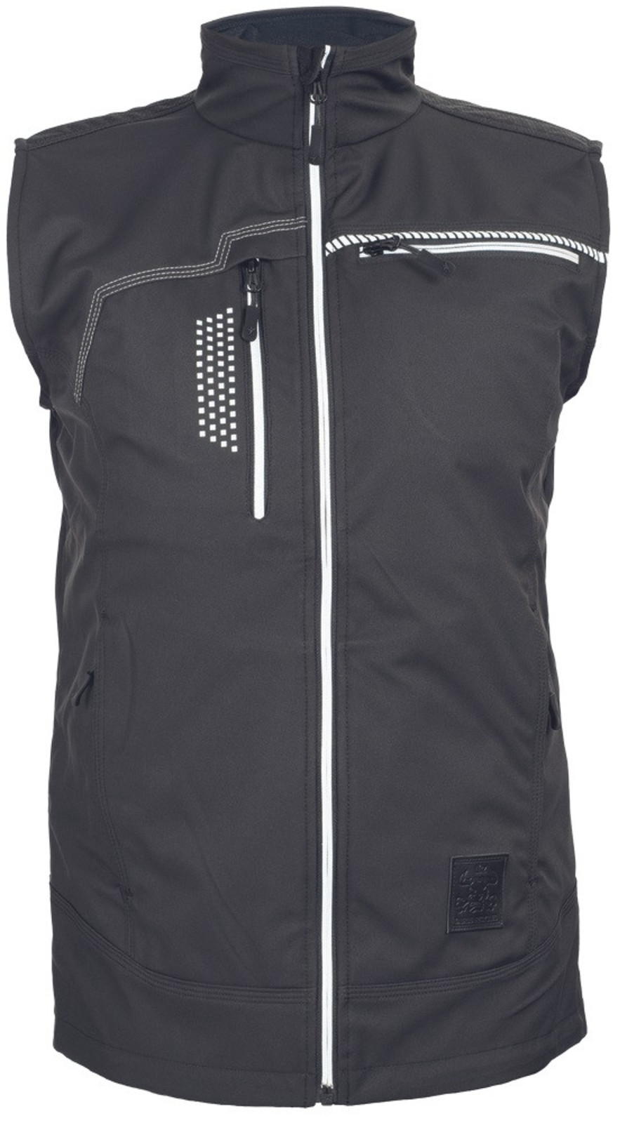 Unisex softshellová vesta Cerva Taurus Litz GRS - veľkosť: XL, farba: čierna