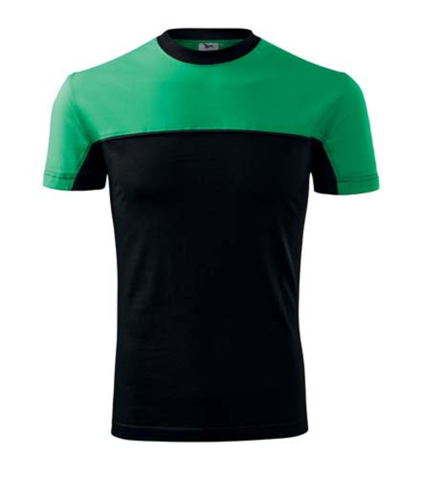 Unisex tričko Rimeck Colormix 109 - veľkosť: L, farba: zelená/čierna