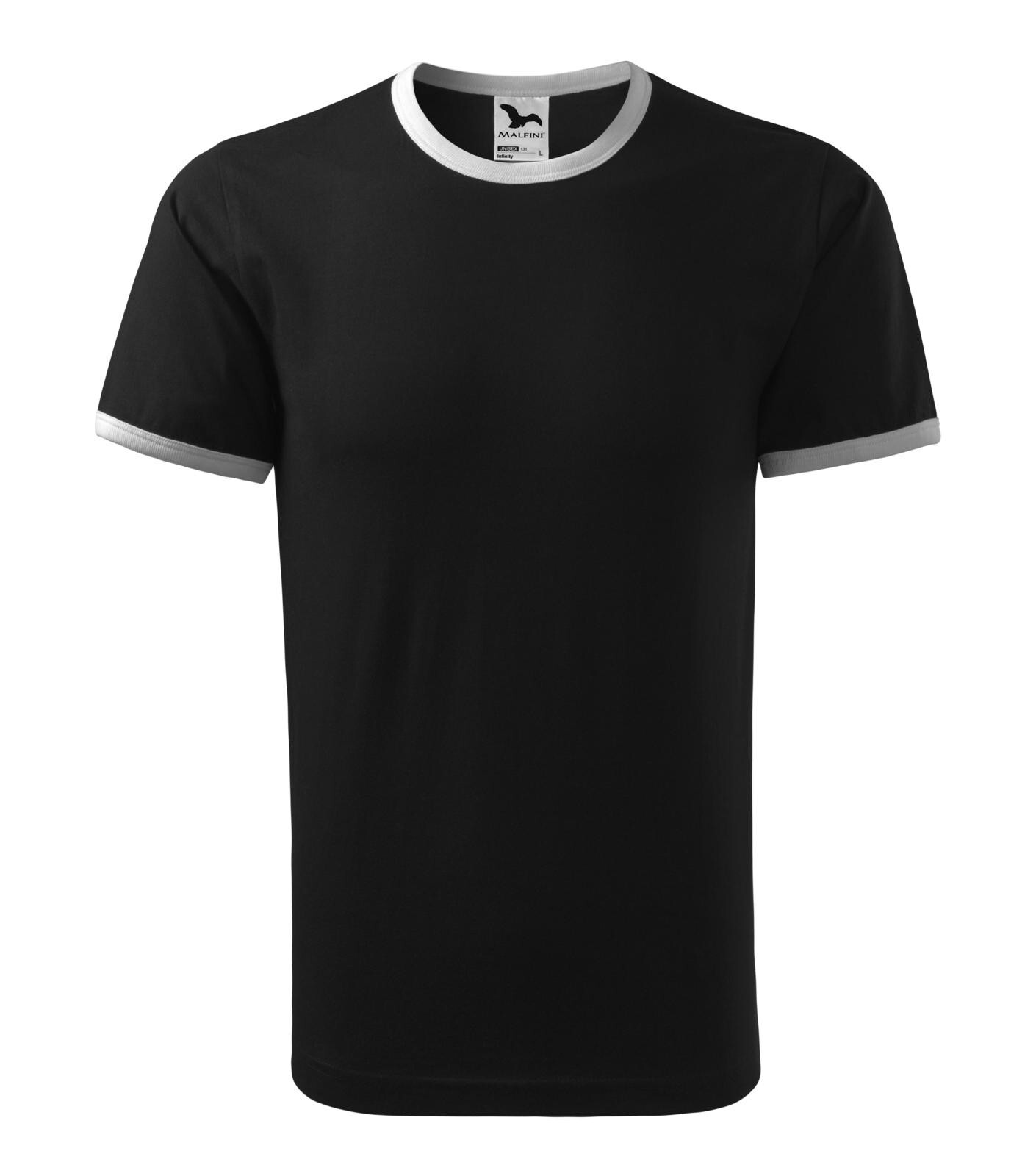 Unisex tričko Adler Infinity 131 - veľkosť: XL, farba: čierna/biela