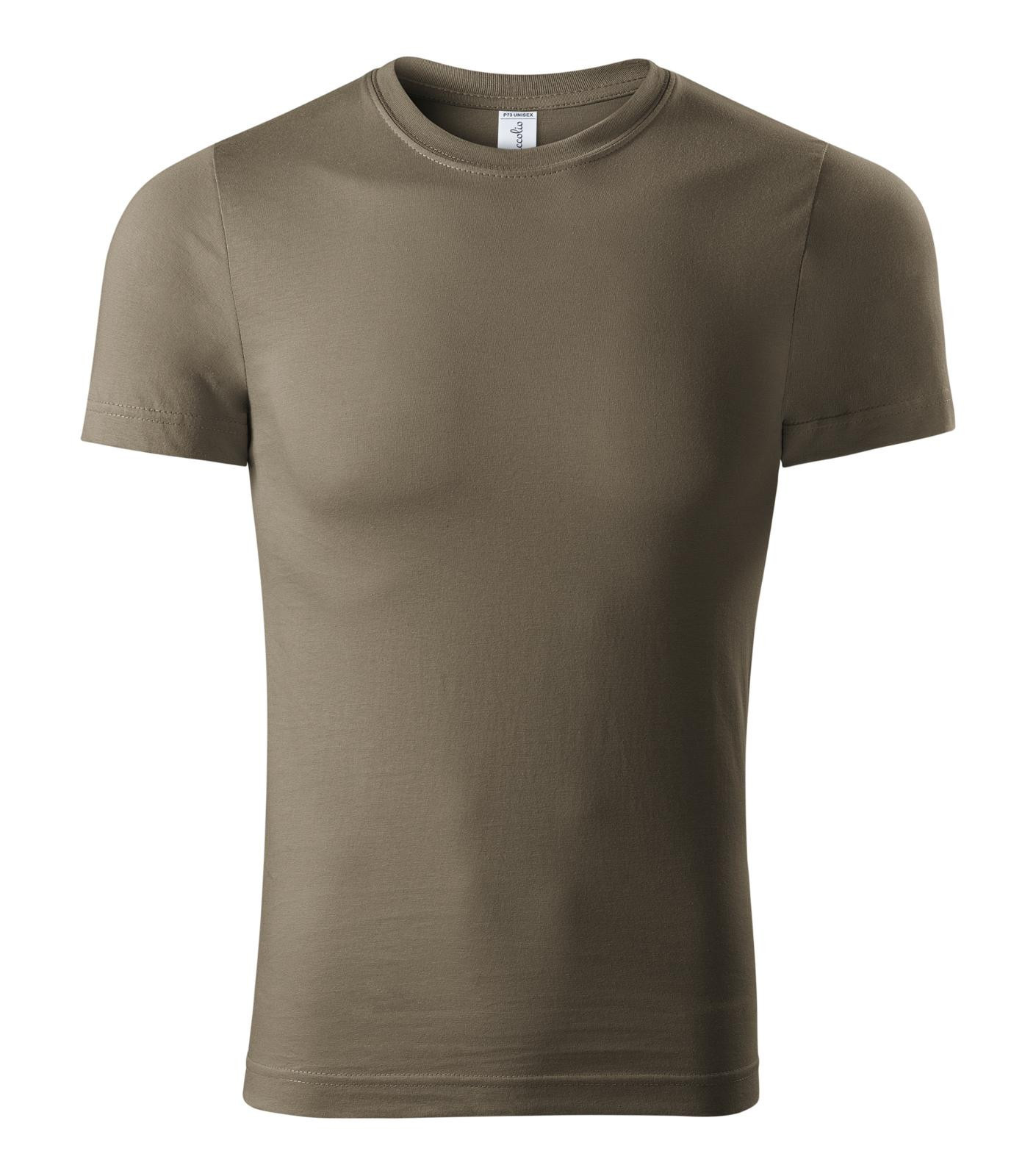 Unisex tričko Piccolio Paint P73 - veľkosť: L, farba: army