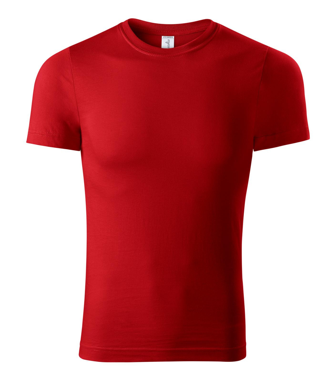 Unisex tričko Piccolio Paint P73 - veľkosť: M, farba: červená