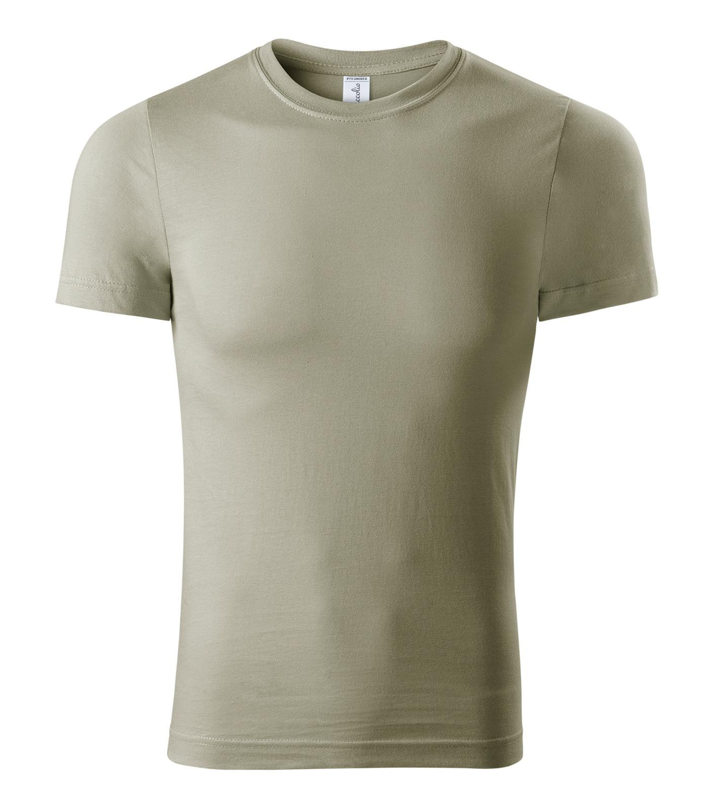 Unisex tričko Piccolio Paint P73 - veľkosť: M, farba: khaki svetlá