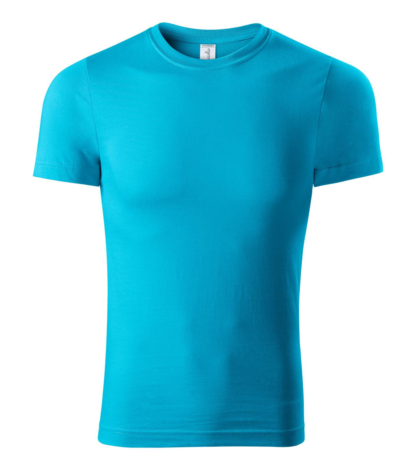 Unisex tričko Piccolio Paint P73 - veľkosť: M, farba: tyrkysová