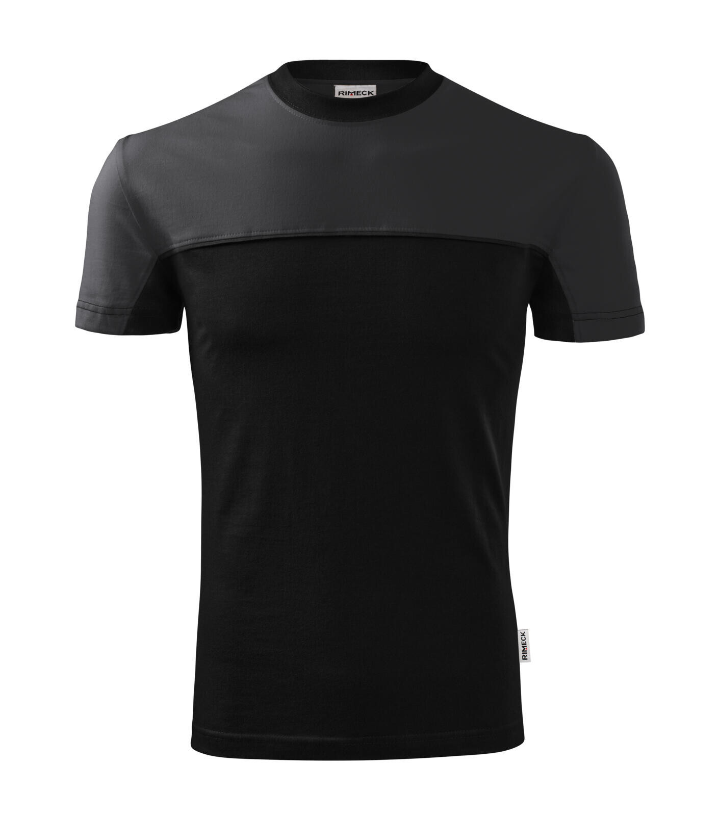 Unisex tričko Rimeck Colormix 109 - veľkosť: L, farba: ebony grey