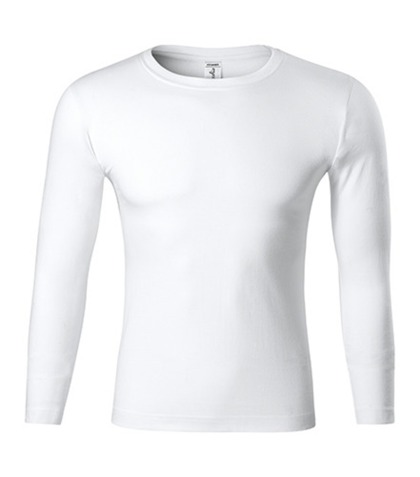 Unisex tričko s dlhým rukávom Progress LS P75 - veľkosť: M, farba: biela