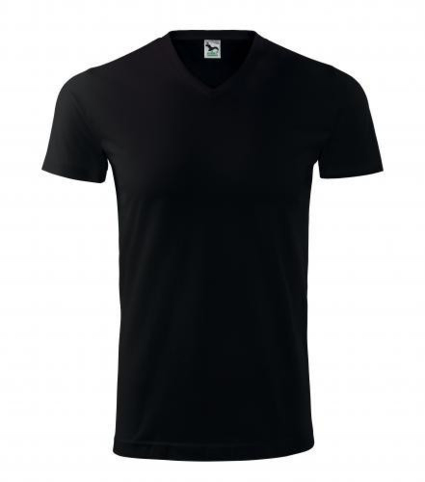 Unisex tričko s V výstrihom Adler Heavy V-Neck 111 - veľkosť: L, farba: čierna