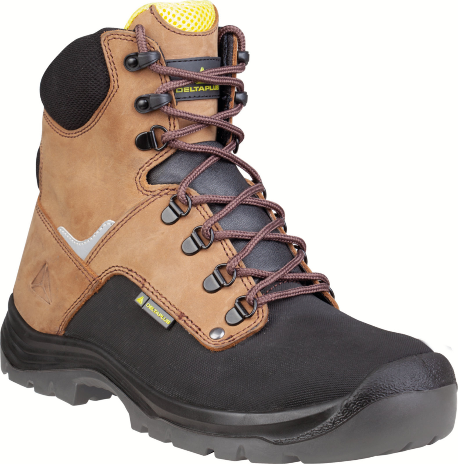 Vysoká bezpečnostná obuv Delta Plus Atacama S3 - veľkosť: 44, farba: hnedá/čierna
