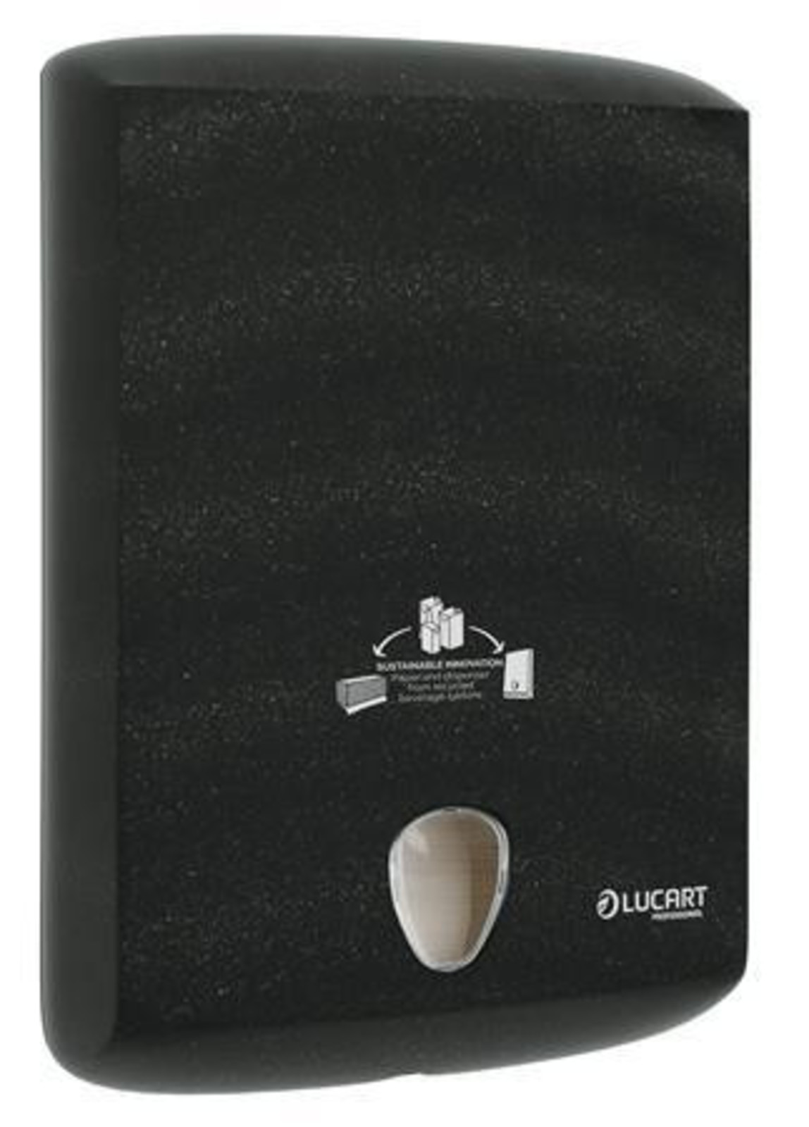 Zásobník na skladané papierové utierky Eco Natural Lucart - farba: čierna