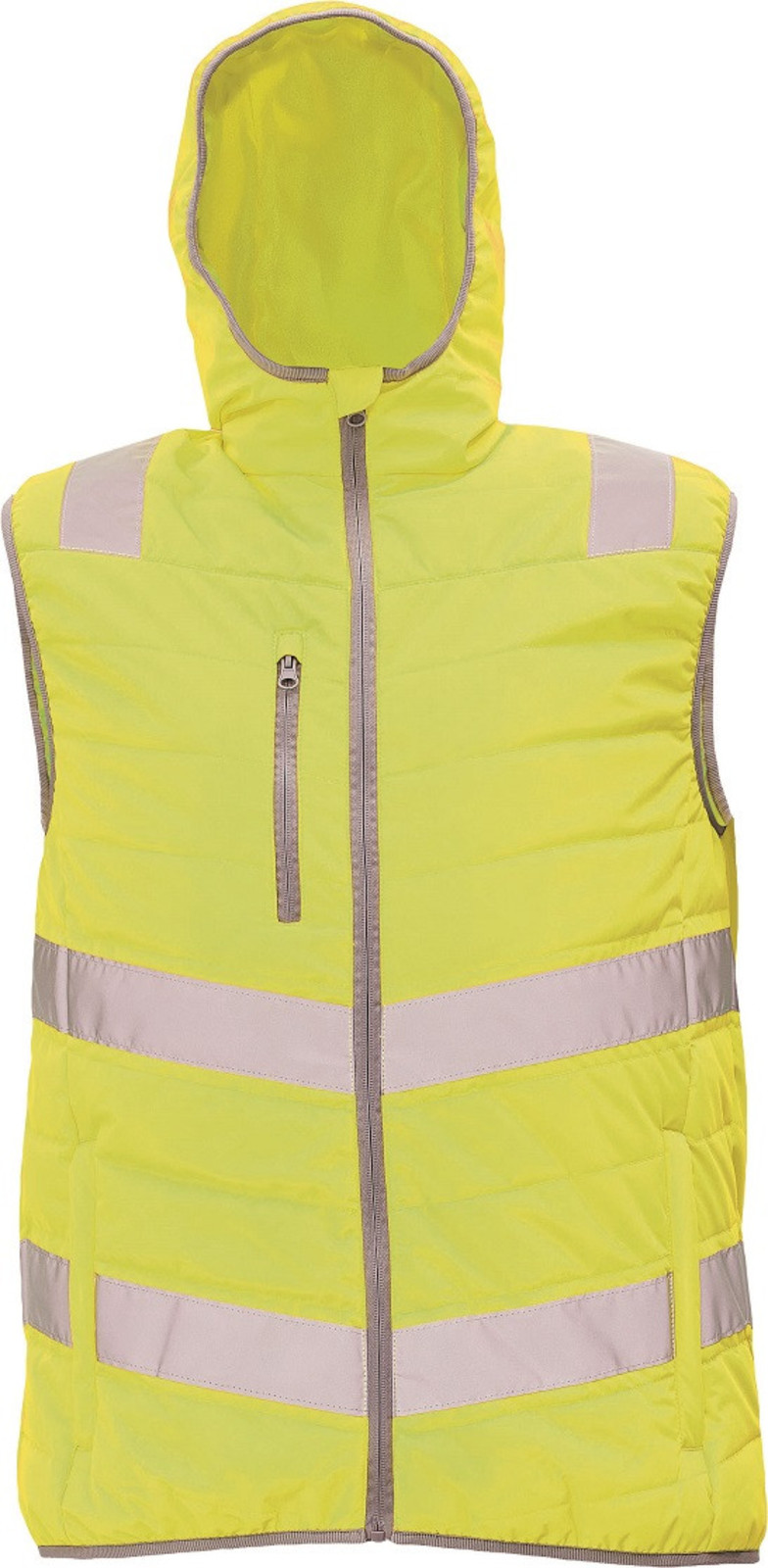 Zateplená reflexná vesta Cerva Montrose pánska - veľkosť: XL, farba: žltá